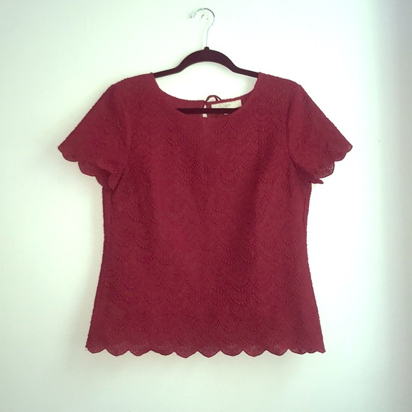 ☀️LOFT Red Top☀️ - Picture 1 of 8